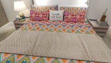 将图片加载到图库查看器,Boho Chevron Reversible Cotton Quilt 3 Piece Set