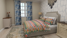将图片加载到图库查看器,Boho Chevron Reversible Cotton Quilt 3 Piece Set