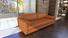 将图片加载到图库查看器，Modern Sofa 3 Seater Leather
