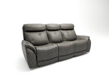 将图片加载到图库查看器，Echo Gray Leather Power Sofa w/Power Adjustable Headrests
